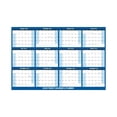 thumbnail image 1 of 2026 Wall Calendar, Yearly Wall Calendar, 34X24 In, 2026 Calendar Planner, Reusable Writing, Residential Space, Blue Trim, 1 Pc, 4 Writing Tools, 10 Adhesive Tabs, 1 of 6
