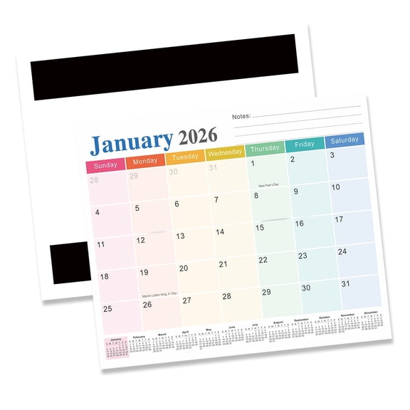 2026 Wall Mounted Magnetic Calendar 18 Month Calendar Planner Runs from Jan 2026 to Jun 2027 For Daily Weekly Scheduling