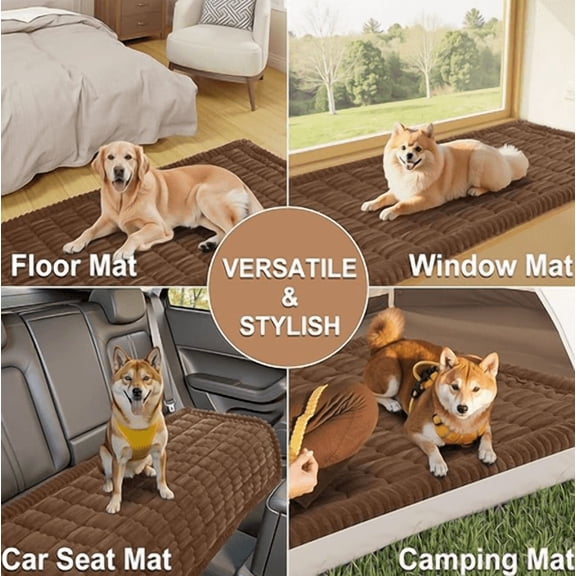 2026 Washable Couch Cover for Dogs , Non Slip Fuzzy Pet Couch Covers for Cushion Sofa Pet Friendly, Thick Soft Sofa Slipcovers Cushion Protector (Brown, 27.6")