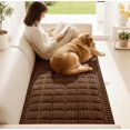 thumbnail image 1 of 2026 Washable Couch Cover for Dogs , Non Slip Fuzzy Pet Couch Covers for Cushion Sofa Pet Friendly, Thick Soft Sofa Slipcovers Cushion Protector (Brown, 27.6"), 1 of 4