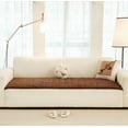 thumbnail image 1 of 2026 Washable Couch Cover for Dogs , Non Slip Fuzzy Pet Couch Covers for Cushion Sofa Pet Friendly, Thick Soft Sofa Slipcovers Cushion Protector (Brown, 27.6"), 1 of 4
