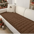 thumbnail image 1 of 2026 Washable Couch Cover for Dogs , Non Slip Fuzzy Pet Couch Covers for Cushion Sofa Pet Friendly, Thick Soft Sofa Slipcovers Cushion Protector (Brown, 27.6"), 1 of 4