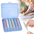 thumbnail image 1 of 2026 Washable Dustless Colored Chalk Set – Twistable Classroom & Sidewalk Chalk Sticks with Protective Holder, Easy Clean from Skin & Boards, 1 of 9