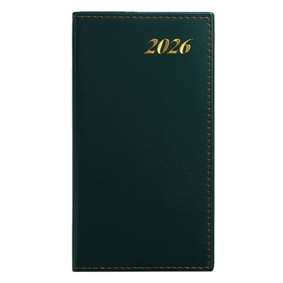 2026 Weekly and Monthly Academic Year Planner Calendar,3.86x7.09",Wide Ruled Lined Daily Blocks Notes Pages,Daily Planner Appointment Book,2026 Appointment Book Planner, Daily Book,Green