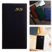 2026 Weekly/Monthly Appointment Book and Planner, Weekly Planing Handbook, 12 Months, January to December, Vertical, Slim Size, 1 Pcs, 3.86" x 7.09"