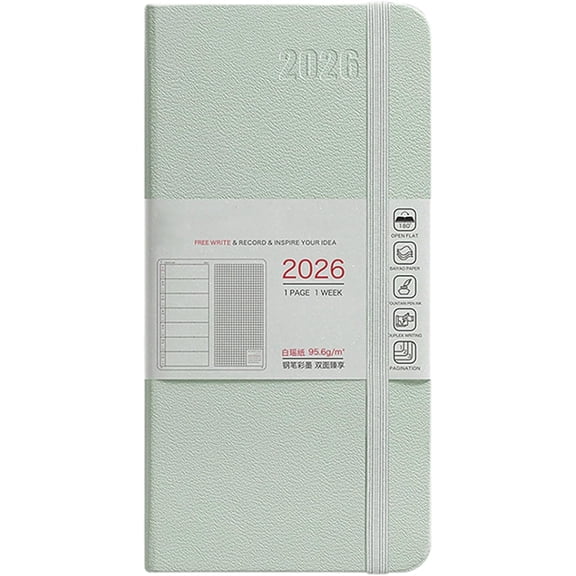 2026 Weekly & Monthly Planner - Compact Travel-Friendly Organizer with Goal-Setting Pages, Hardcover Lay-Flat Design, Premium Paper