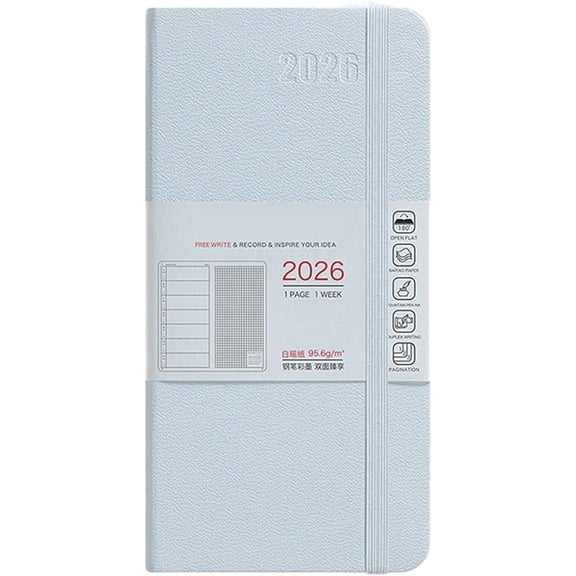 2026 Weekly Monthly Planner, Hardcover A5 Organizer with Yearly Calendars,Goal Setting Pages,Thick Paper,Lay-Flat Binding, Perfect for Work, Travel, and Personal Productivity, Academic & Office Use