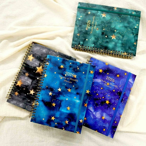 2026 Weekly and Monthly Planner with Monthly Labels, Pockets, Hardcover Cover, Double Stitched Binding for Daily Scheduling, Goal Setting & Time Management, Perfect for Learner,,Vsgery