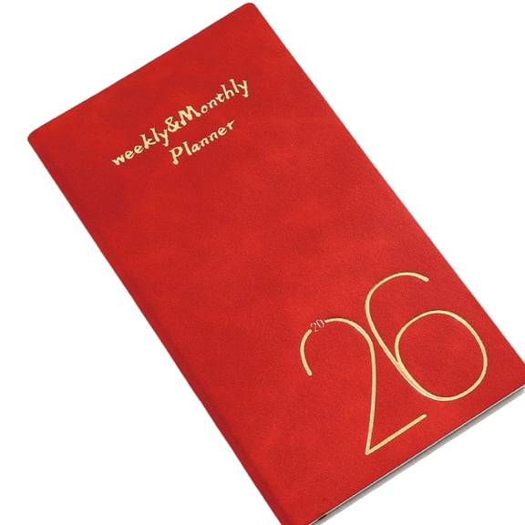 2026 Weekly Monthly Planner Notebook 120 Pages Lined Dated Pocket Size Academic Planner For Daily Scheduling 3.7x6.9Inch