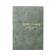 thumbnail image 1 of 2026 Weekly Monthly Planner,Pocket Academic Professional Organizer,Daily Plan Notebook with Travel Diary Function,Business Scheduling Calendar,1 PC,Gray, 1 of 8
