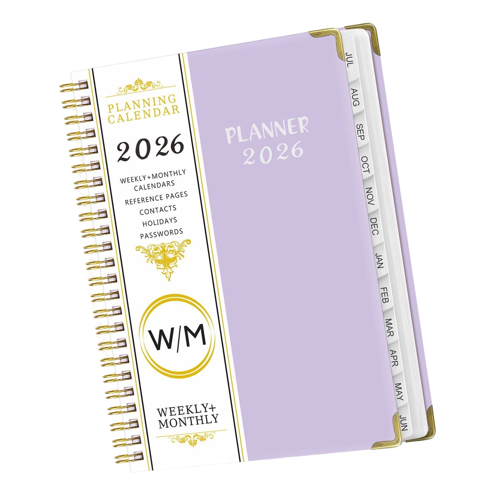 2026 Weekly Monthly Planner Twin Coil Binding 12 Month Weekly Planner ...