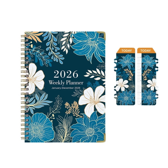 2026 Weekly Planner A5, Spiral Bound Appointment Upgrade with Tabs, Daily Monthly Schedule NoteUpgrade for Work School, Productivity Planner with Goals Section