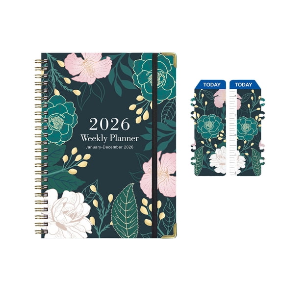 2026 Weekly Planner A5, Spiral Bound Appointment Upgrade with Tabs, Daily Monthly Schedule NoteUpgrade for Work School, Productivity Planner with Goals Section
