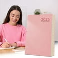 thumbnail image 1 of 2026 Weekly Planner, Hardcover Notebook, Daily Organizer, Monthly Tabs, 80gsm Thick Paper, 365-day Desk Plan for Work, Institute, and Personal Use, Pink, by FAJHHA, 1 of 8