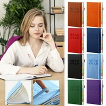 2026 Weekly Planner Notebook | Hardcover Imitation Leather | Monthly Weekly Daily Layout | 365-Day Organizer | 2 Ribbon Markers | Elastic Strap | Pen Included | 200 Sheets | 80gsm Lined Dotted