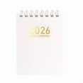 thumbnail image 1 of 2026 Weekly Planner Small Coil Book Used for Home Office School Work Study, Portable Daily Planner Notebook (White), 1 of 2