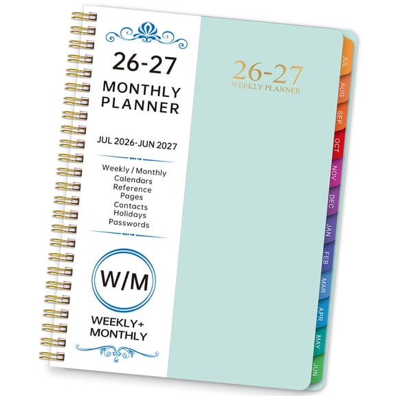 2026 Weekly Planner Twin Coil Binding 12 Month Weekly Monthly Notebook for Daily Scheduling Note Taking 6.22x8.54Inch