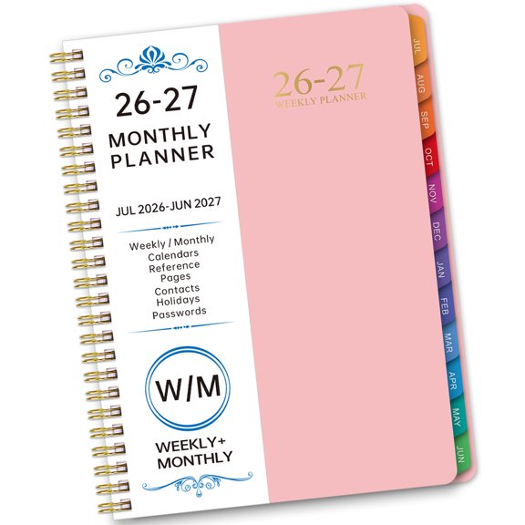2026 Weekly Planner Twin Coil Binding 12 Month Weekly Monthly Notebook for Daily Scheduling Note Taking 6.22x8.54Inch