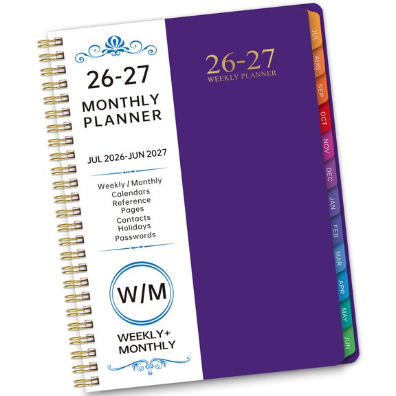 2026 Weekly Planner Twin Coil Binding 12 Month Weekly Monthly Notebook for Daily Scheduling Note Taking 6.22x8.54Inch