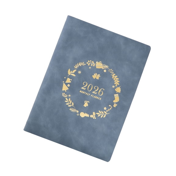 2026 Weekly Planner Refillable 6 Rings Leather Binder Journal Notebook Weekly Monthly Academic Planner with Dated Pages