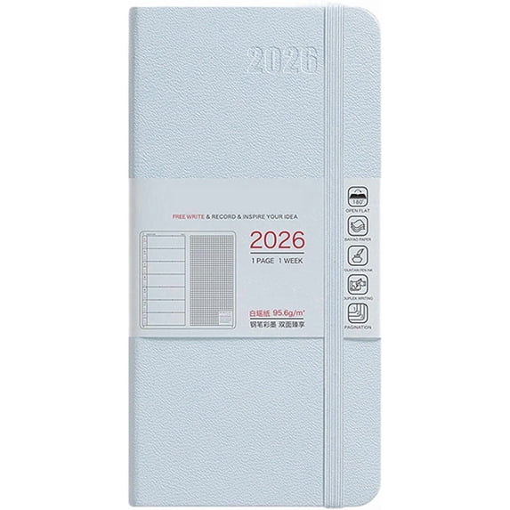2026 Weekly and Monthly Planner, Hardcover Yearly Productivity Journal, for Office Business Planning Personal Scheduling, 7.36 x 3.7 Inch Organizer