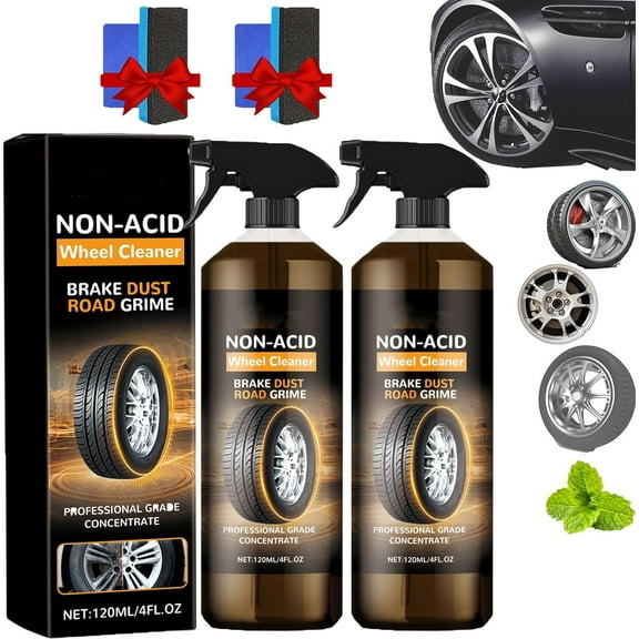 2026 Wheelblaze Wheel Cleaner, Wheel Blaze Versatile and Powerful Rust Converter,  Wheel Cleaner, Turn Filthy Wheels into Instant Shine and Lasting Protection
 (2PCS)