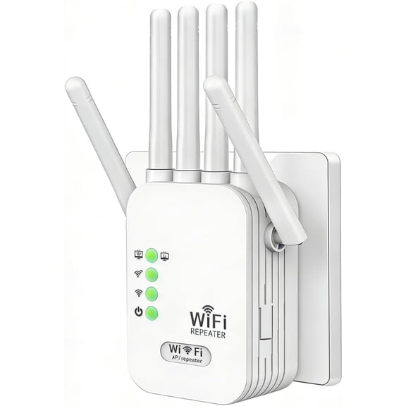 2026 WiFi Extender Signal Booster for Home,Long Range WiFi Booster and Signal Amplifier w/Ethernet Port,9800sq.ft Wireless Internet Repeater,1200M WiFi Router Extender Support 99% Devices,1-Tap Setup