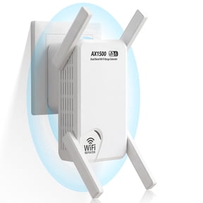 WiFi Extender Signal Booster for Home AX1500, WiFi 6 Range Extender Wireless Repeater, Internet Extender Booster 5G, Long Range Signal Amplifier, Extend WiFi Coverage, Many Devices, Fix Dead Zones