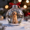 thumbnail image 1 of 2026 Wildlife Wonders Collection Crystal Acrylic Ornament, Vivid 2D Flat Animal Woodland Christmas Ornaments, Clear Christmas Balls, Western Christmas Tree Ornaments, 1 of 6