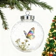 thumbnail image 1 of 2026 Wildlife Wonders Collection Crystal Glass Ornament, 3D Animal Ball,Playful Tree Decor with Sparkling Star Accents, Luxury Winter Holiday Gift & Home Decoration(Butterfly), 1 of 9