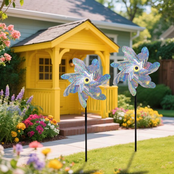 2026 Wind Measurement Decoration Reflective Windmill Installed With Bird Suitable For Sparkling Windmills In Courtyards And Gardens Birds From Leaving The Courtyard Terrace Farm