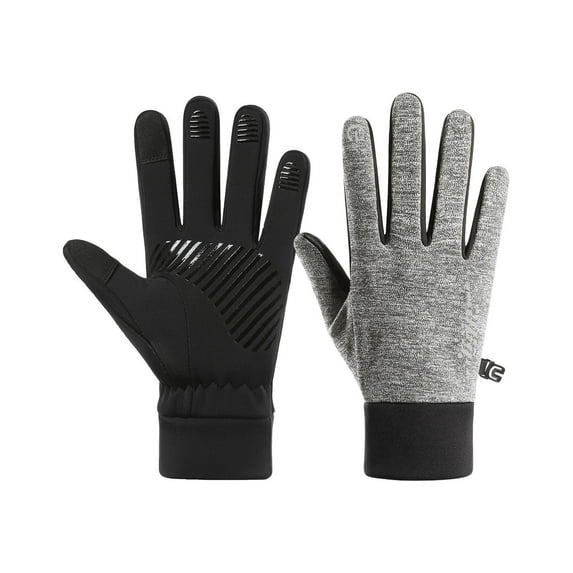 2026 Winter Gloves with Touchscreen Compatibility – Thermal, Waterproof & Windproof Gloves for Men & Women – Enhanced Grip for Outdoor Activities, Gray: L