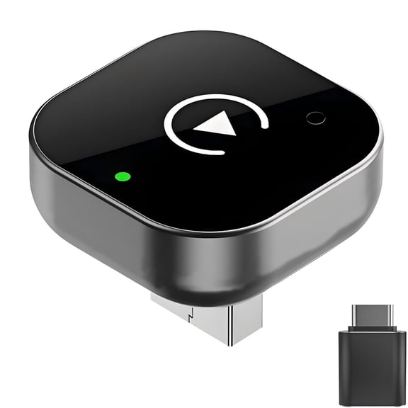 2026 Wireless CarPlay & Android Auto Adapter 2-in-1, WiFi Dual Core,Bluetooth CarPlay Dongle Converts Wired to Wireless, Fast Auto-Connect, for Apple iPhone & Android,USB/Type-c