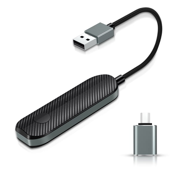 2026 Wireless CarPlay and Android Auto Adapter with Flexible Cable, USB A/C for 800+ Vehicles (2015-2026)
