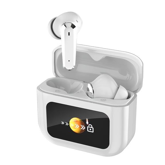 2026 Wireless Earbuds with ENC Noise Cancelling, 5.4 Bluetooth for iOS/Android, LED Power Case, 400mAh Battery, for Travel Business Sports