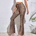 thumbnail image 1 of 2026 Women Leopard Print Flared Pants Sport High Waist Leggings Skinny Push Up Butt Yoga Pants Fashion Workout Casual Leggings Female, 1 of 6
