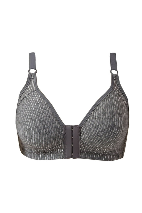 2026 Women's Full Figure Front Closure Underwear Wire-Free Anti Sagging Push up Bra Support and Lift Comfy Bras