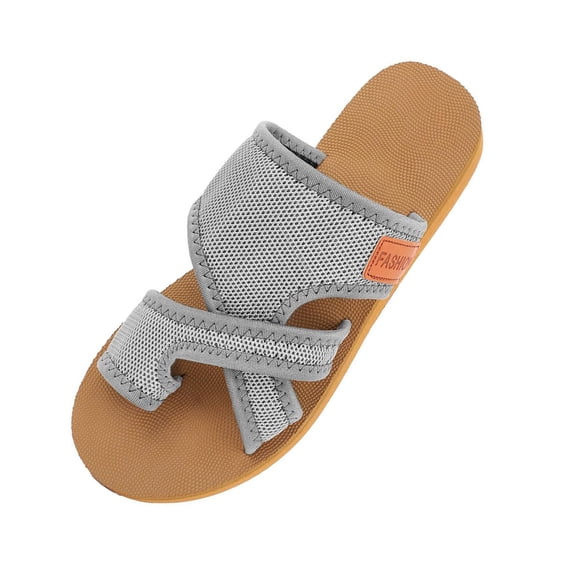 2026 Women's Orthopedic Sandals Comfortable Summer Shoes Beach Sandals Casual Woven Flat Shoes Toe Ring Slippers, 42