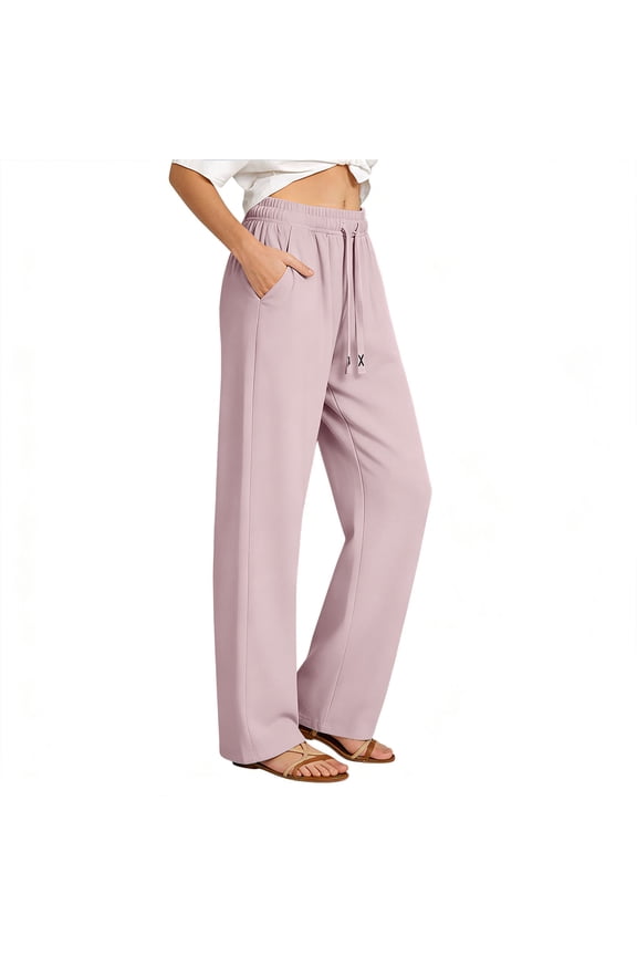2026 Womens Plus Size Pants With Pocket Unisex Straight Leg High Speed Drying Long Pants