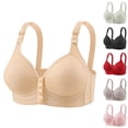 thumbnail image 1 of 2026 Womens Wireless Bras No Underwire Seamless Racerback Bralette Full Coverage with Adjustable Straps Light Pink, Size 38, 1 of 3