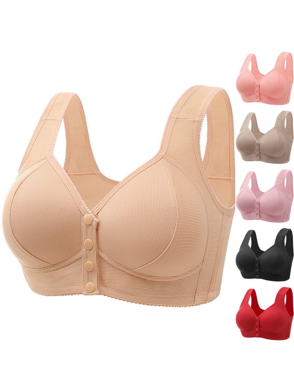 2026 Womens Wireless Bras Seamless Wireless Supportive Bra 2026 Adjustable Wide Strap Sports Bras Beige, Size 36