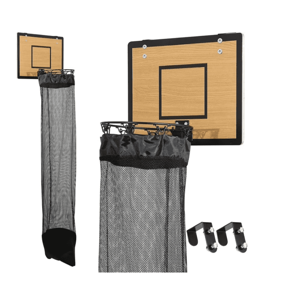 2026 Wooden Basketball Hamper - Hoop Laundry Basket Over the Door - Room Decor