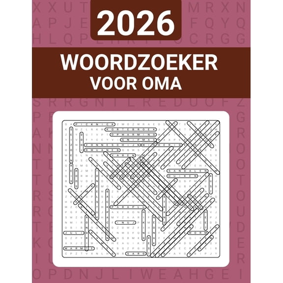 2026 Woordzoeker voor Oma: Grootletter Puzzelboek Met 5000 Woorden Voor Volwassenen En Senioren, (Paperback)