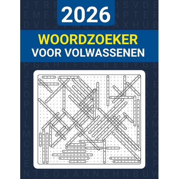 2026 Woordzoeker voor Volwassenen: Een Leuk En Boeiend Puzzelboek Met 5000 Woorden In Grootletterdruk, (Paperback)