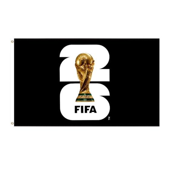 2026 World Cup 3x5ft Polyester Fan Flag with Brass Grommets, Double Stitched Outdoor Cheer Banner — Sports Event Cheer Flag — Match Day Viewing Party Decor & 2026 World Cup Fan Souvenirs