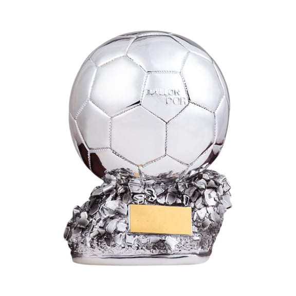 2026 World Cup 9.4" Silver Golden Ball Player Award Statue, Electroplated Champion Figurine, Stadium Tailgate Party Supplies, Sports Bar Display Essentials, Event Giveaways and Fan Merch