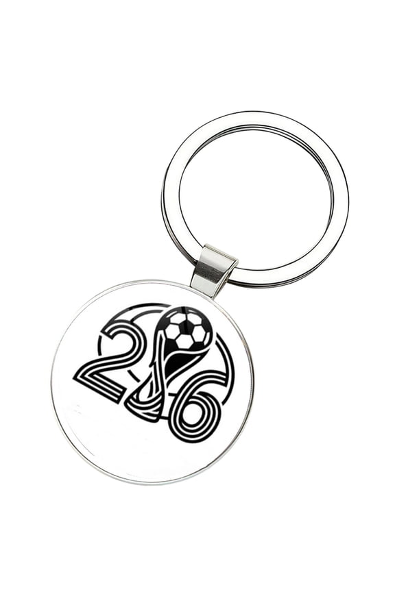 2026 World Cup Alloy Soccer Golden Ball Souvenir Keychain, Backpack Pendant Accessory — Commemorative Metal Key Ring — Global Soccer Event Memorabilia & 2026 World Cup Commemorative Gear