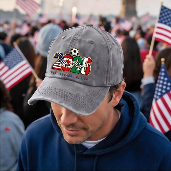 2026 World Cup BaseballHat Soccer Fan Hat USA Canada Mexico Adjustable Strap SportsHat Unisex