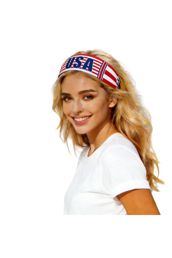 2026 Country Flag Headband, Patriotic Sports Head Tie Sweatband for Soccer Fans, Unisex