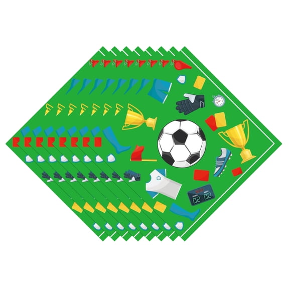 2026 World- Cup Football Party Decorations- 10Pcs Soccer Party Favors Football Paper Cups 9OZ Soccerball Pattern Drinking Cups for Football Birthday Party Paper Cups Party Decorations